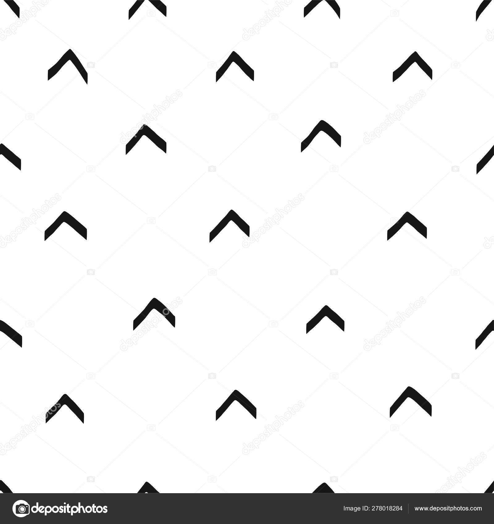 Pile peger op hånd trukket vektor sømløse mønster Stockvektor af  ©olga.angelloz 278018284, image size:1600x1700