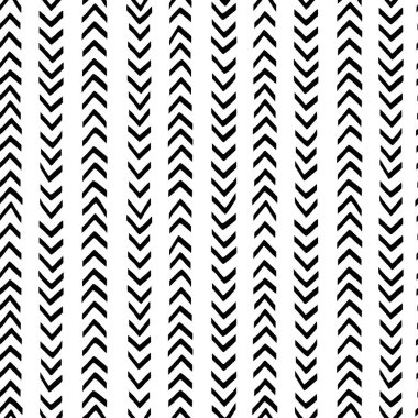 Oklar yukarı ve aşağı el çizilmiş vektör dikişsiz desen noktası