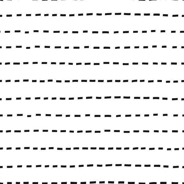 Stippellijnen met de hand getekend vector naadloos patroon — Stockvector