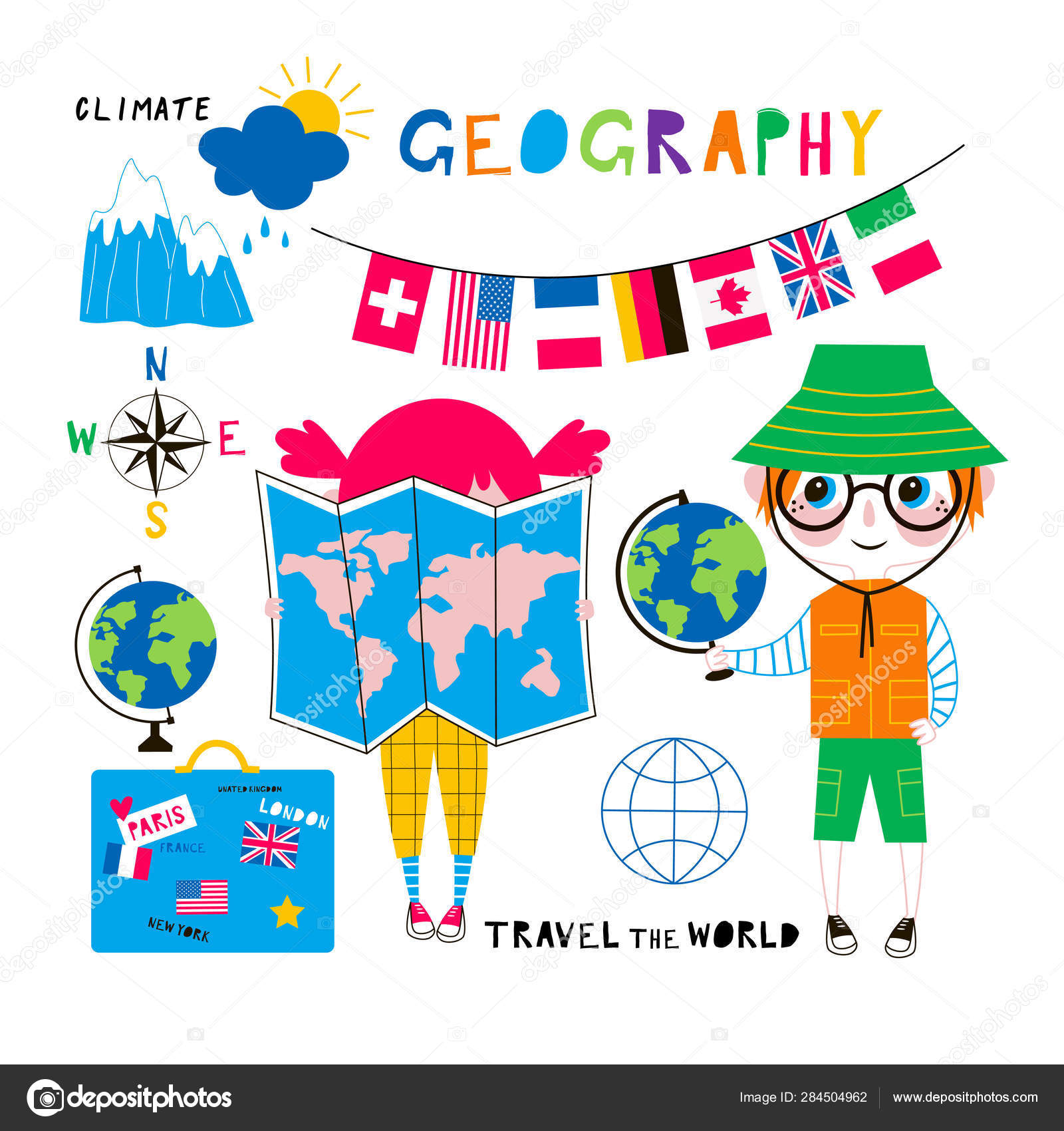 world geography clipart