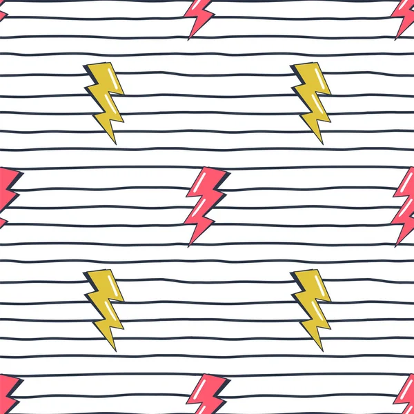 Şimşekler ve çizgiler pürüzsüz desen