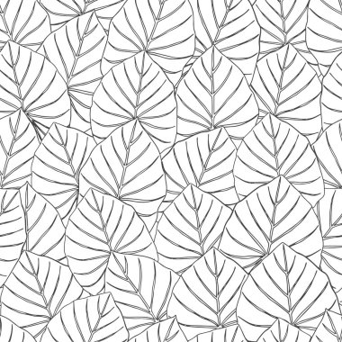 Siyah mürekkep kabataslak dikişsiz desen bırakır