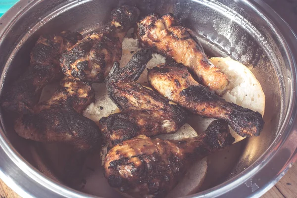 Ayam Panggang Kebab Dalam Panci — Stok Foto
