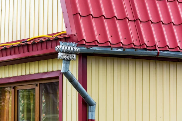 Iron pipe on the roof — Stock Photo, Image