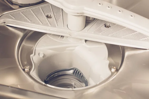 Dirty water drains in the dishwasher — Stock Photo, Image