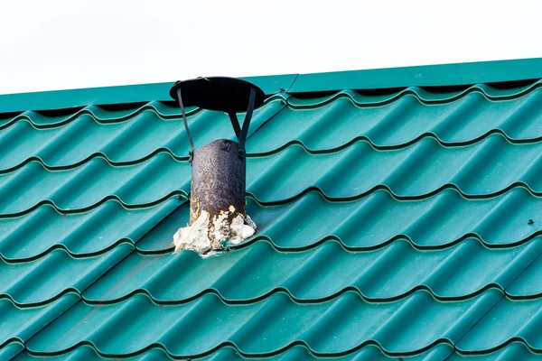 Rura Żelazna Dachu — Zdjęcie stockowe