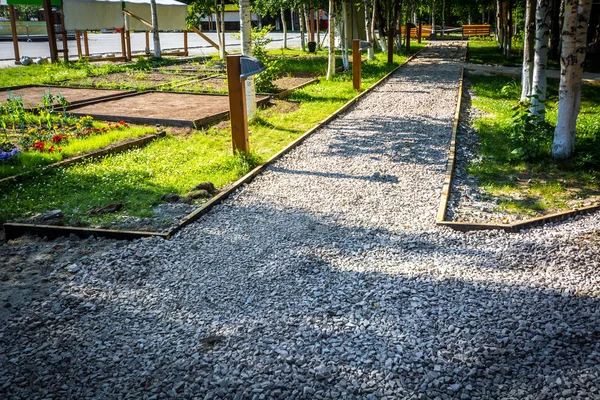 Роковая дорога в парке — стоковое фото