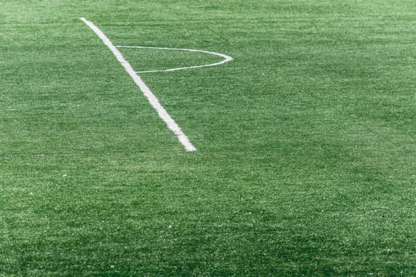 Marcas Blancas Campo Fútbol — Foto de Stock