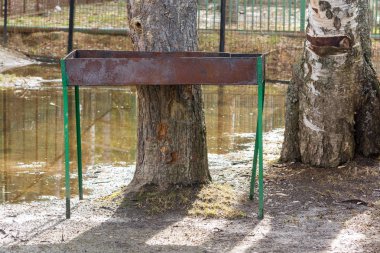 Barbekü pişirme için Izgara.