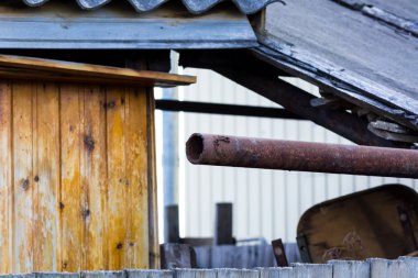 Demir boru görünümü.