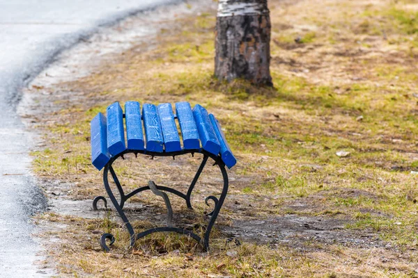 Bank Voor Zittend Het Park — Stockfoto