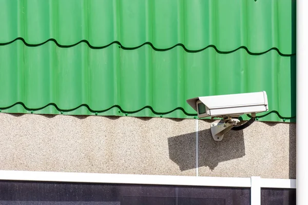 Video camera installed on the building.