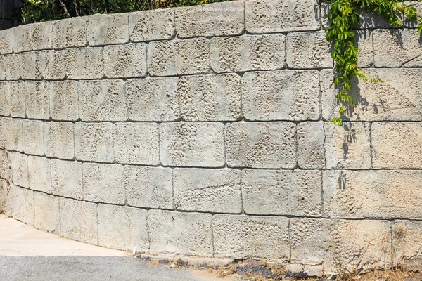 Large wall of large bricks
