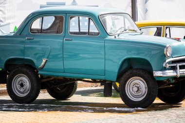 Güzel vintage araba görünümü.