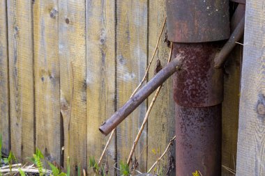 Demir boru görünümü.