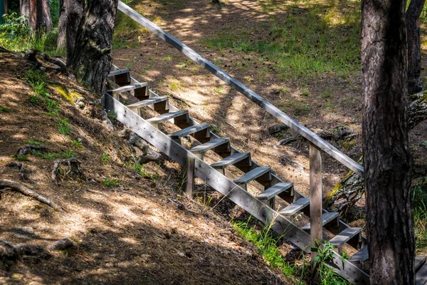 Восходящая лестница для подъема и спуска — стоковое фото