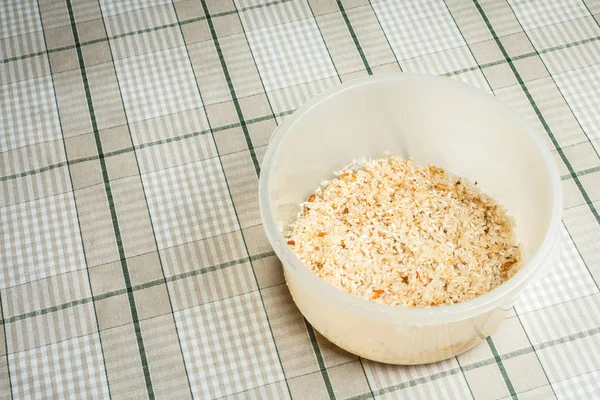 Arroz Grano Largo Para Cocinar Pilaf Mesa Cocina —  Fotos de Stock