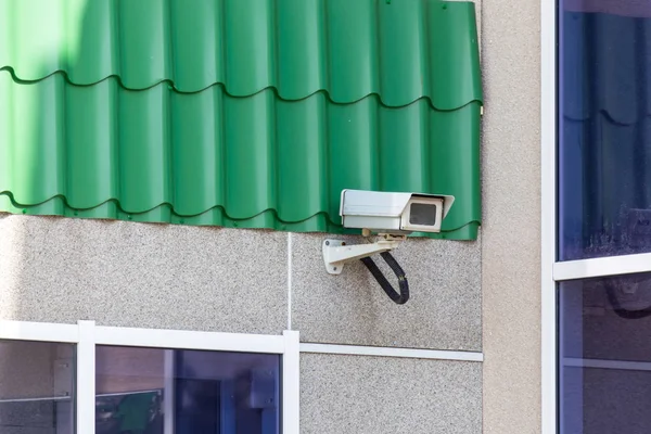 Video camera installed on the building.