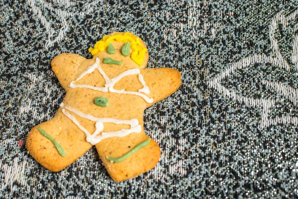 Biscoitos Artesanais Amarelos Mesa Férias — Fotografia de Stock