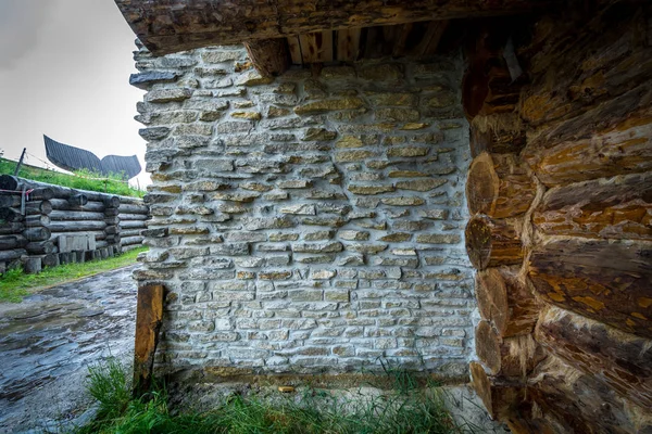 Piękne Kamienne Ściany Bliska — Zdjęcie stockowe