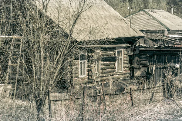 Starý Opuštěný Dům Venkovských Oblastech — Stock fotografie