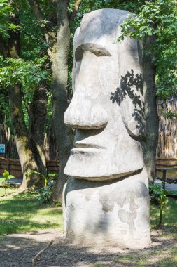 Krasnodar, Rusya - 7 Haziran 2018: Antik taş heykel.