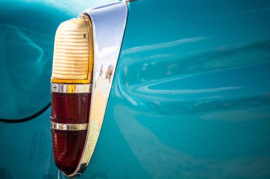 Kuyruk ışık vintage makine.