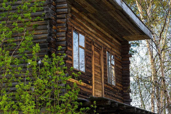 Houten Balkon Het Dak — Stockfoto