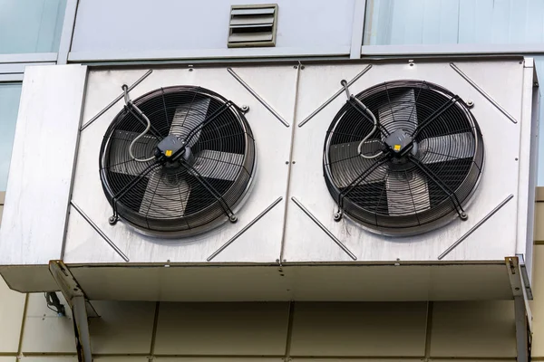 Industrial air conditioning, rear side.