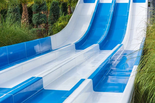 Sätt Vattenrutschbanor Aquapark — Stockfoto