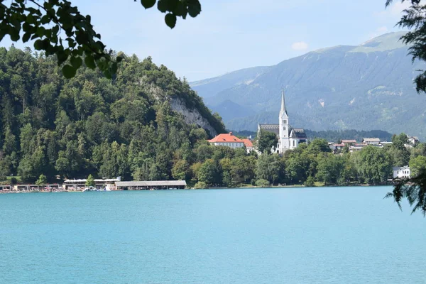 Bled Lake Słowenia Europa — Zdjęcie stockowe