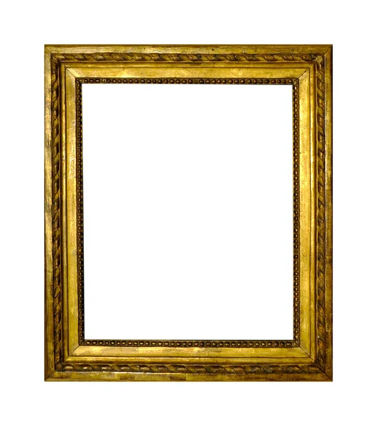 İzole Fotoğraf Çerçevesi, Altın Antik Fotoğraf Çerçevesi.