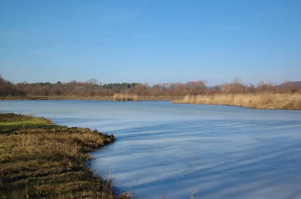 Por Encima Del Lago Congelado — Foto de Stock