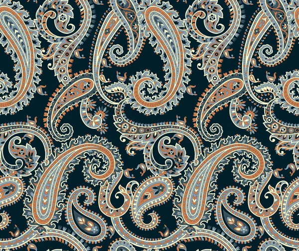 Senza soluzione di continuità modello paisley con sfondo — Foto Stock