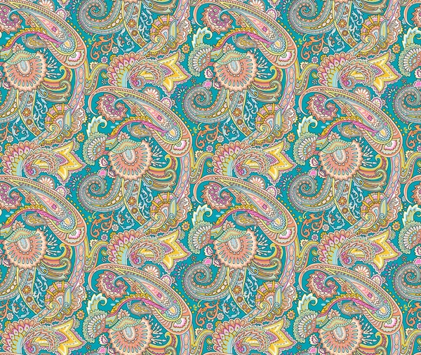 dikişsiz paisley renkli desen