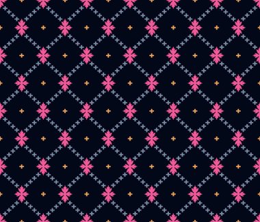 Dikişsiz karanlık geometrik desen