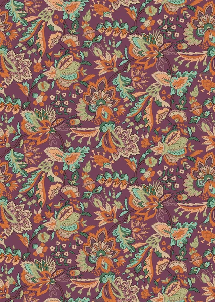 Naadloze Floral vintage design — Stockfoto