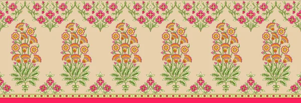 seamless Indian mughal flower motif