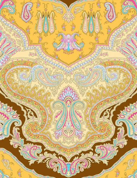 Dikişsiz dekoratif Paisley desen arka plan