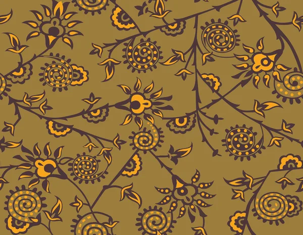 abstract seamless vintage flower pattern