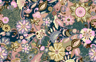 sorunsuz renkli güzel soyut çiçek arka plan