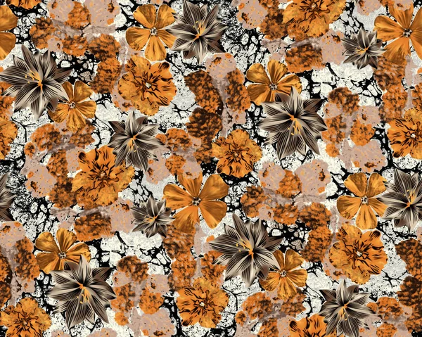 Naadloze vintage bloem patroon achtergrond — Stockfoto