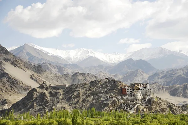 Tiksey Ladakh Budist Manastırda Görüntüleyin — Stok fotoğraf