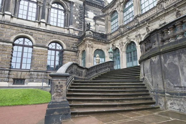 Sten Trappor Palatset Zwinger Dresden Tyskland — Stockfoto