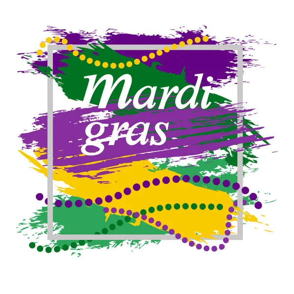 Πολύχρωμο Φόντο Για Mardi Gras Ευχετήρια Κάρτα Για Καρναβάλι Εικονογράφηση — Διανυσματικό Αρχείο