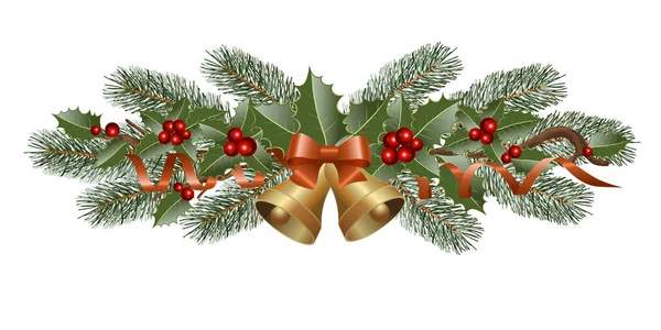 Świąteczne dekoracje świąteczne — Wektor stockowy