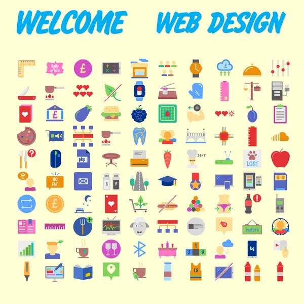 Set Icons Quality Universal Pack Big Icon Векторная Иллюстрация — стоковый вектор