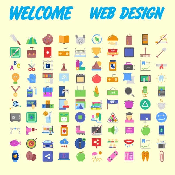 Pack Icône Pour Designers Développeurs Icônes Pour Les Entreprises Informations — Image vectorielle