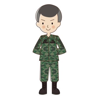 askeri hakkında vektör karakteri.