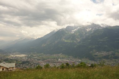 Tent in Aosta Vadisi, Alpler Dağları, Italya